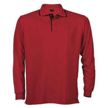 200g Original Long Sleeve Golfer - RedBlack